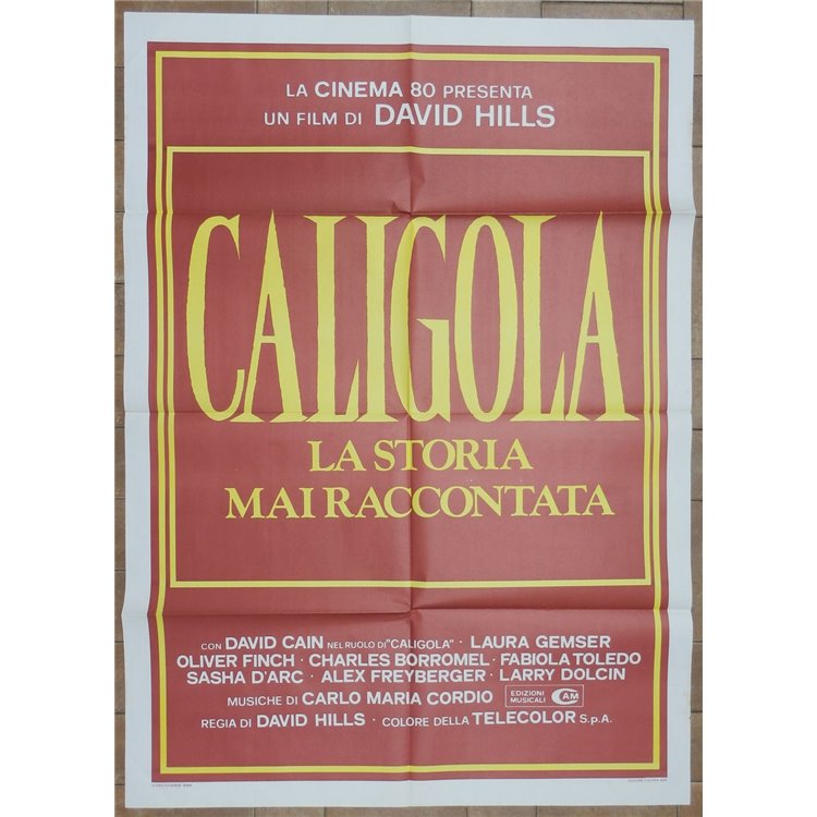 CALIGOLA LA STORIA MAI RACCONTATA Manifesto cinematografico originale 2F