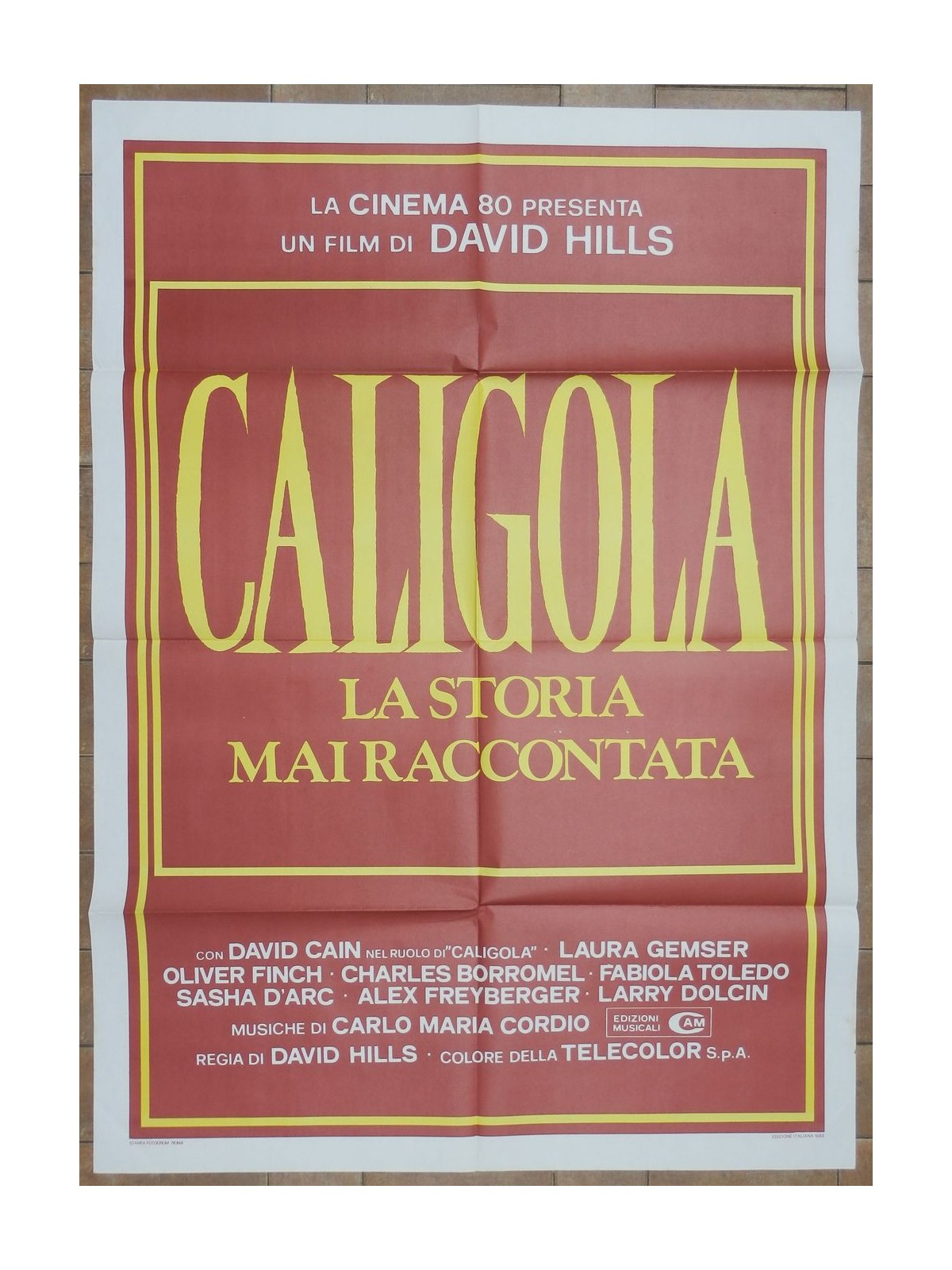 CALIGOLA LA STORIA MAI RACCONTATA Manifesto cinematografico originale 2F