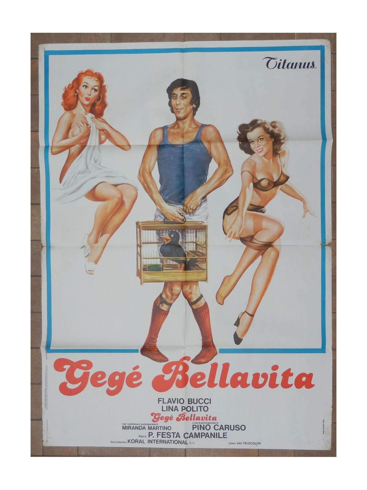 GEGE' BELLAVITA Manifesto cinematografico originale 2F