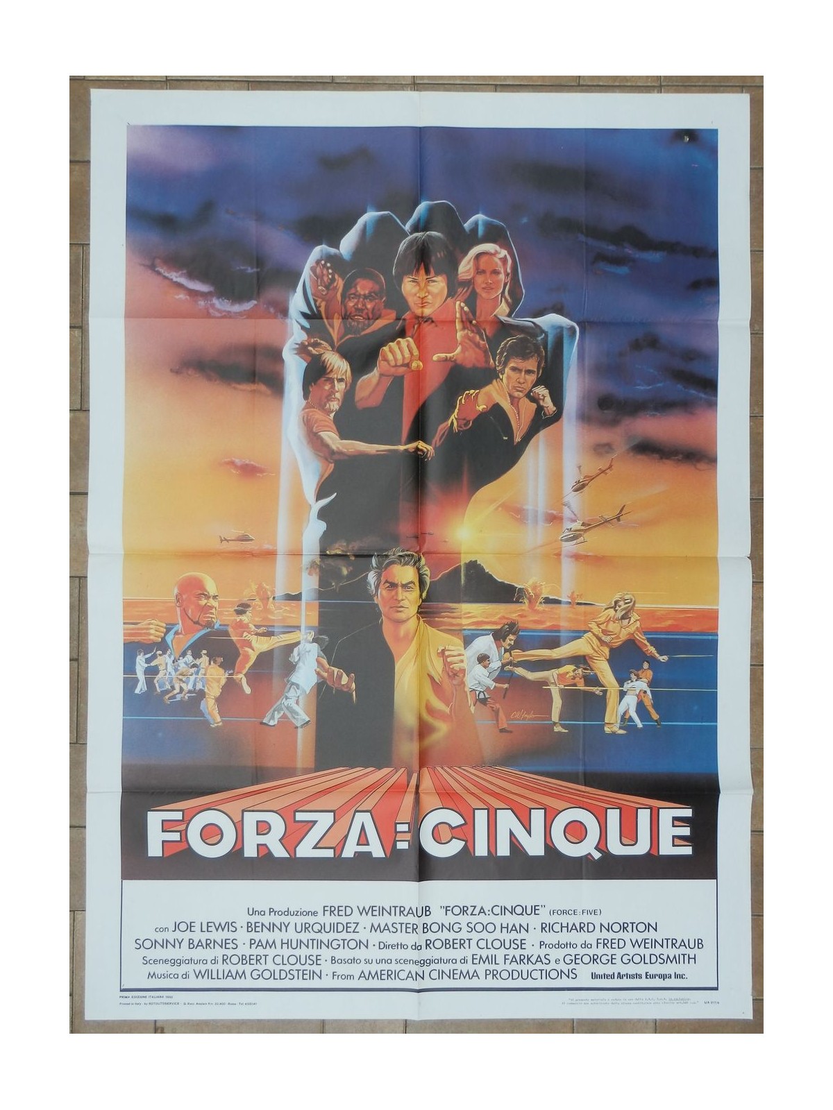 FORZA CINQUE Manifesto cinematografico originale 2F