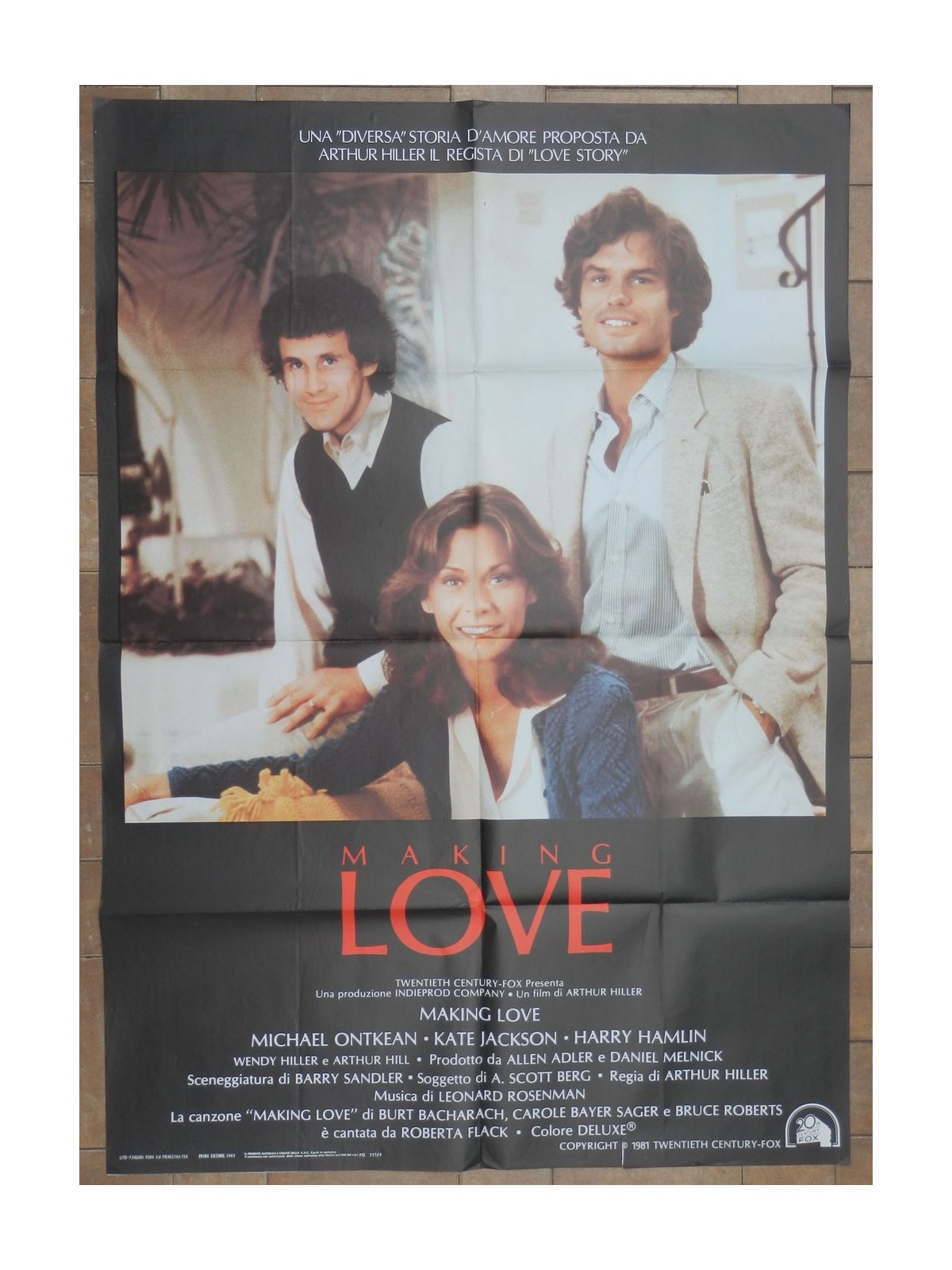 MAKING LOVE Manifesto cinematografico originale 2F