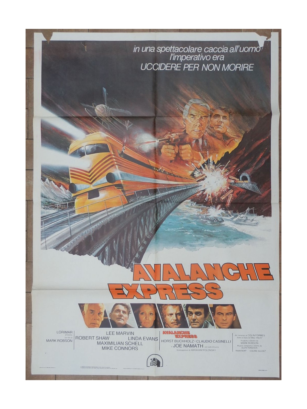 AVALANCHE EXPRESS Manifesto cinematografico originale 2F