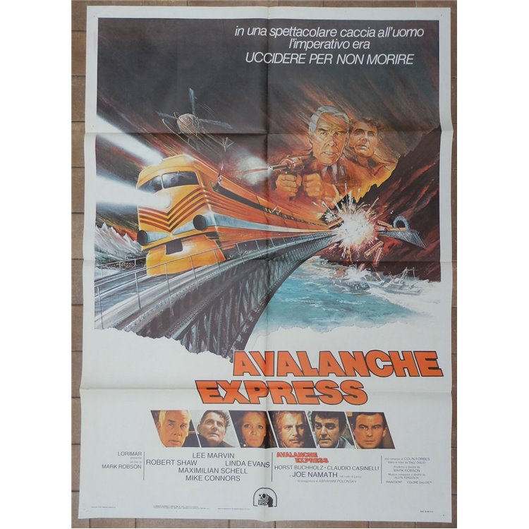 AVALANCHE EXPRESS Manifesto cinematografico originale 2F a