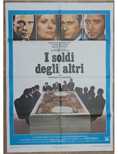 I SOLDI DEGLI ALTRI Manifesto cinematografico originale 2F