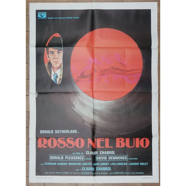 ROSSO NEL BUIO Manifesto cinematografico originale 2F