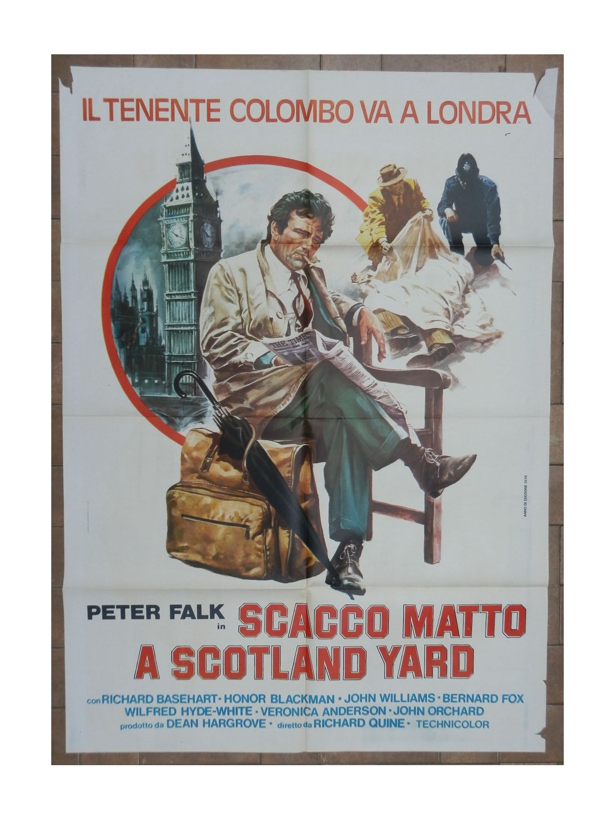 CHECKMATE AT SCOTLAND YARD Original Movie Poster 2F