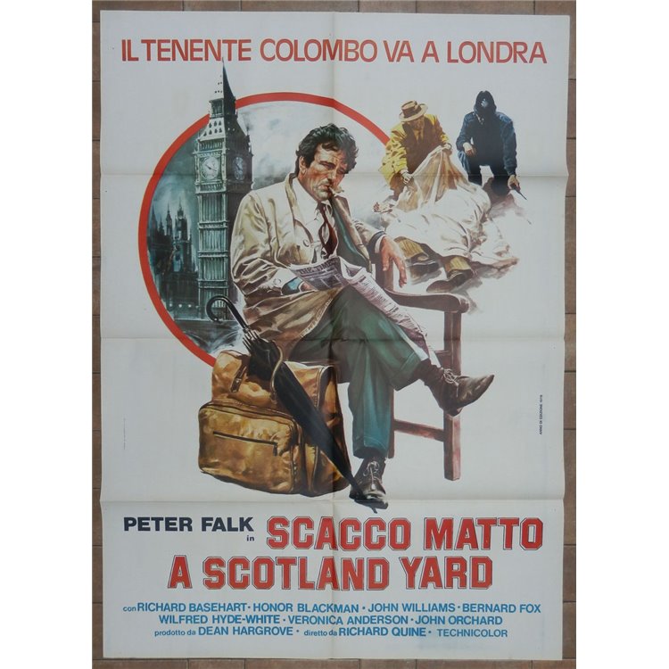 SCACCO MATTO A SCOTLAND YARD Manifesto cinematografico originale 2F a