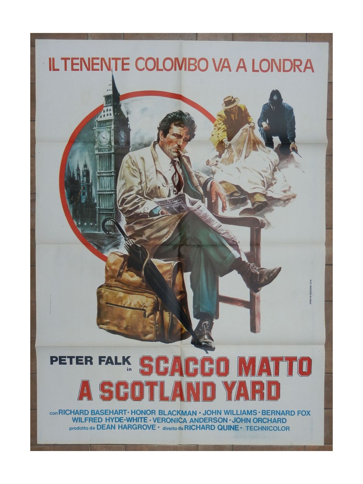 SCACCO MATTO A SCOTLAND YARD Manifesto cinematografico originale 2F a