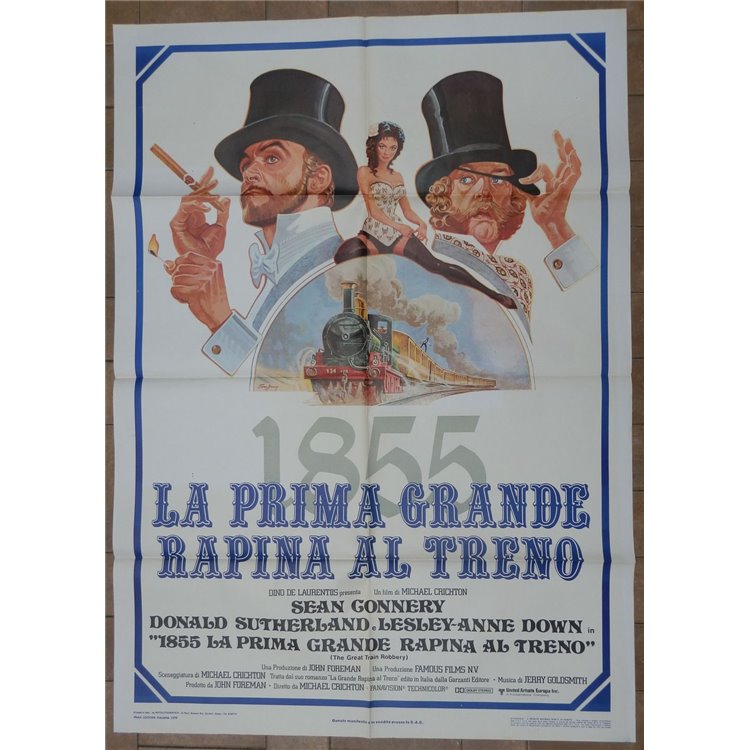 1855 THE FIRST GREAT TRAIN ROBBERY Original cinema poster 2F