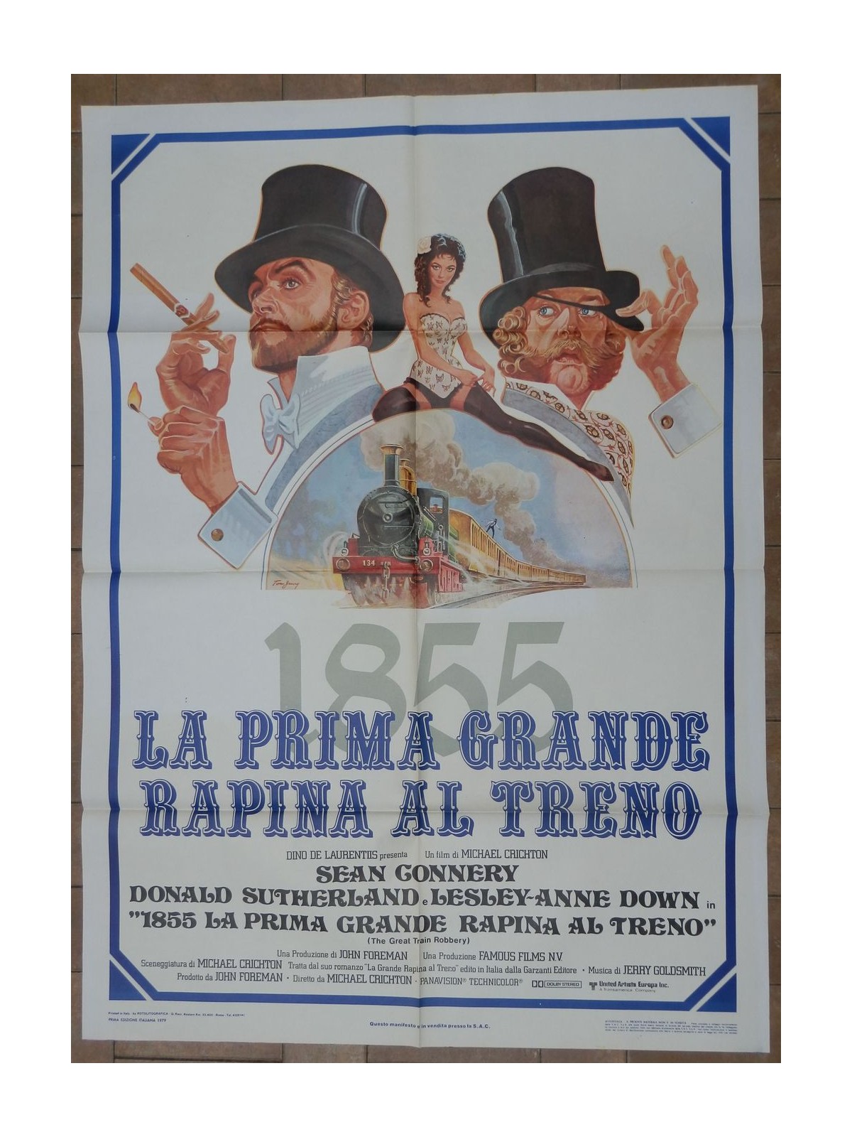 1855 THE FIRST GREAT TRAIN ROBBERY Original cinema poster 2F