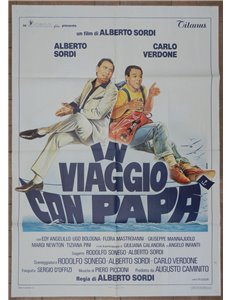 IN VIAGGIO CON PAPA' Manifesto cinematografico originale 2F