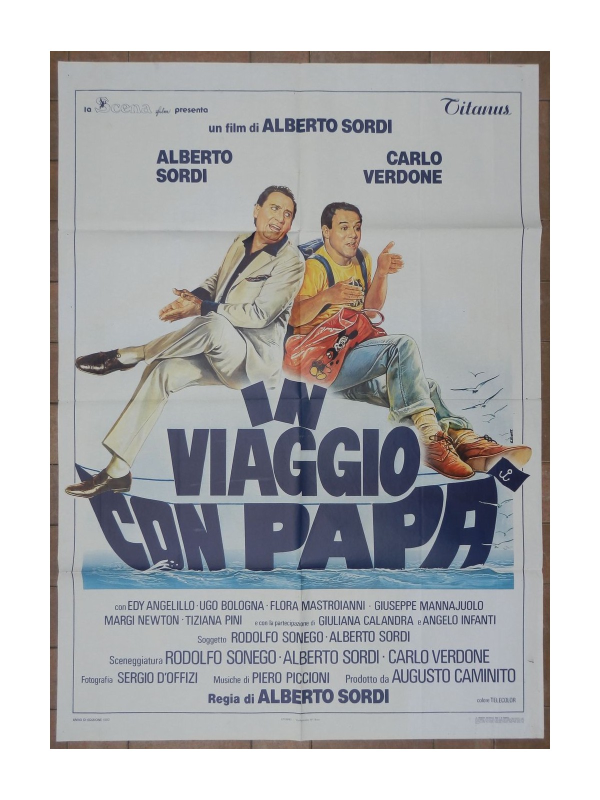 IN VIAGGIO CON PAPA' Manifesto cinematografico originale 2F