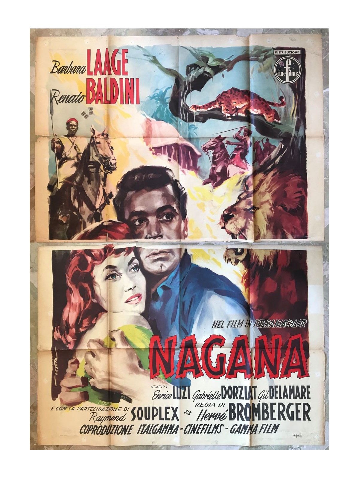 NAGANA Manifesto cinematografico originale 4F