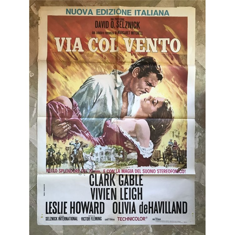 GONE WITH THE WIND Original Movie Poster 2F