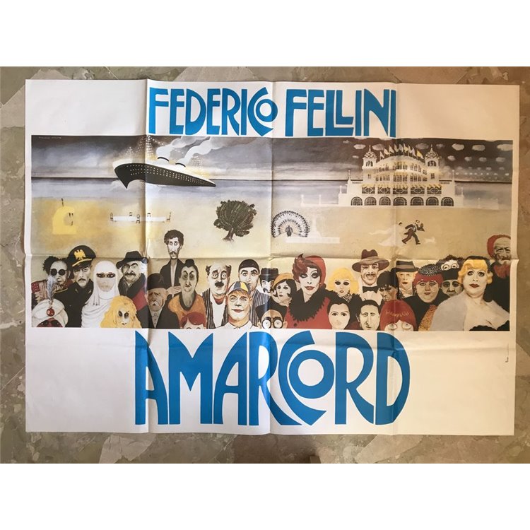 AMARCORD Manifesto cinematografico originale 2F