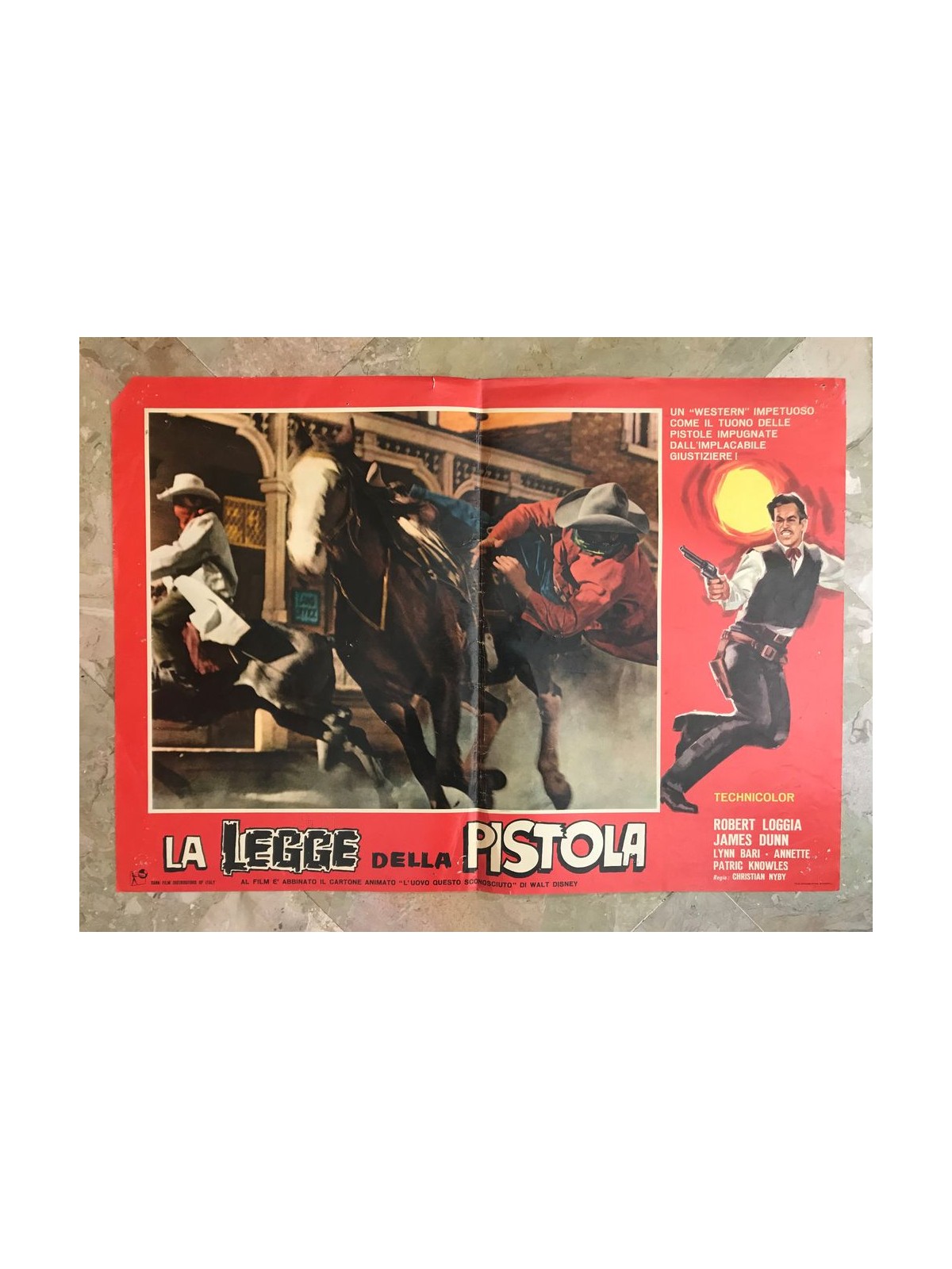 THE LAW OF THE GUN Original cinematographic photo envelope