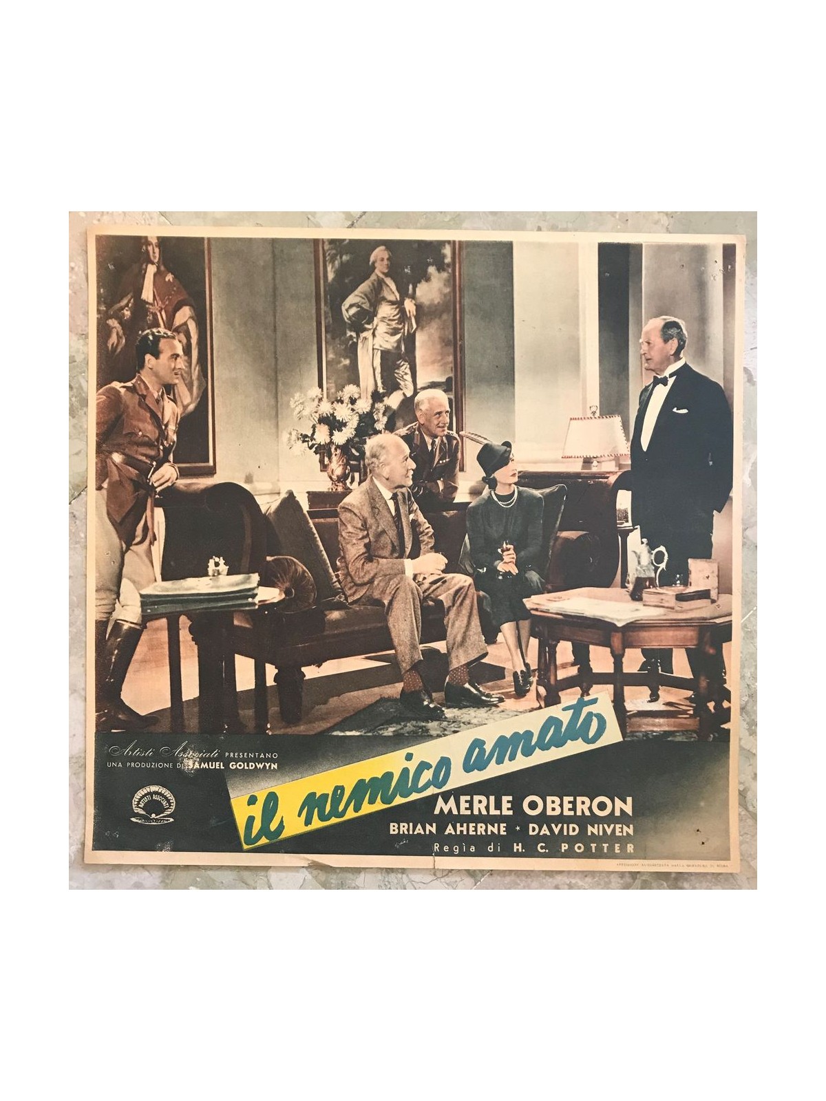 THE BELOVED ENEMY Original cinematographic photo envelope