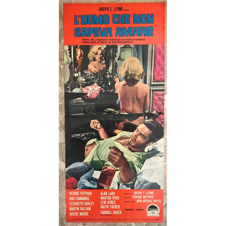 L'UOMO CHE NON SAPEVA AMARE Locandina cinematografica originale
