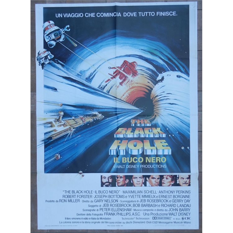 THE BLACK HOLE Manifesto cinematografico originale 2F