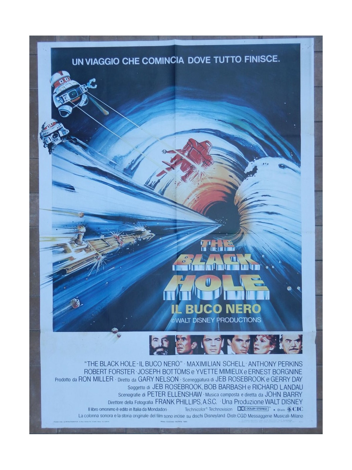 THE BLACK HOLE Original Movie Poster 2F