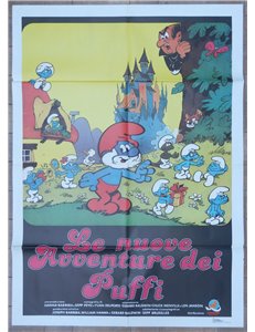 LE NUOVE AVVENTURE DEI PUFFI Manifesto cinematografico originale 2F