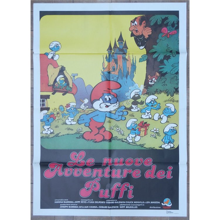 THE NEW ADVENTURES OF THE SMURFS Original Movie Poster 2F