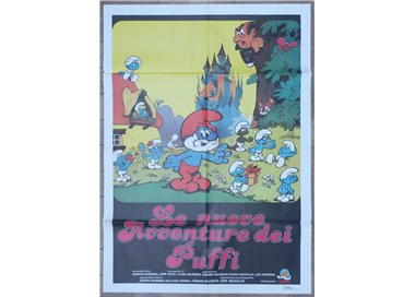 LE NUOVE AVVENTURE DEI PUFFI Manifesto cinematografico originale 2F