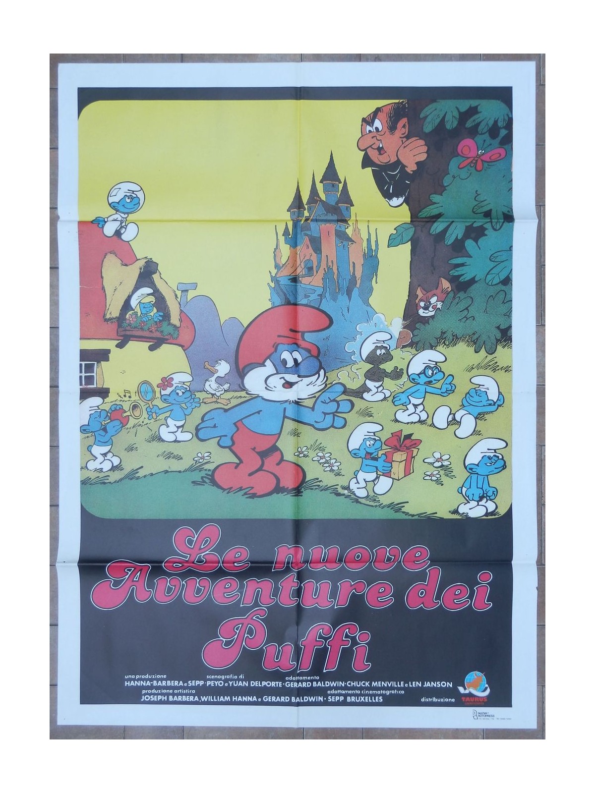 THE NEW ADVENTURES OF THE SMURFS Original Movie Poster 2F