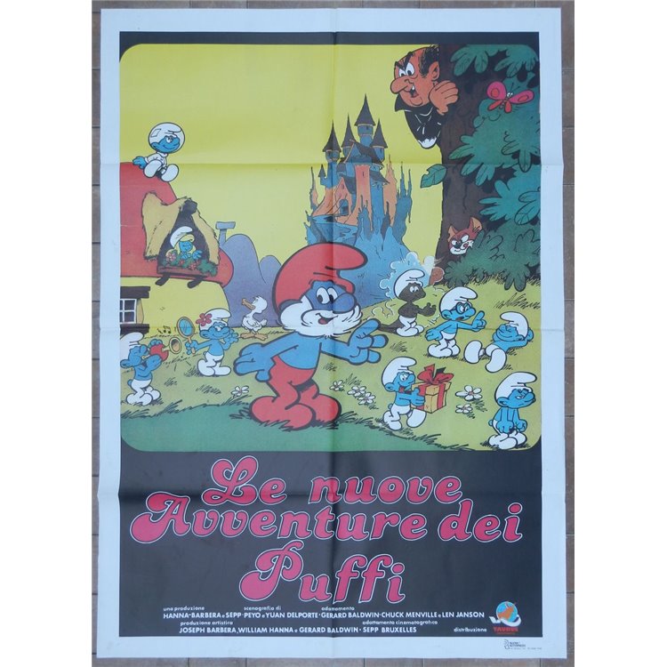 THE NEW ADVENTURES OF THE SMURFS Original Movie Poster 2F a