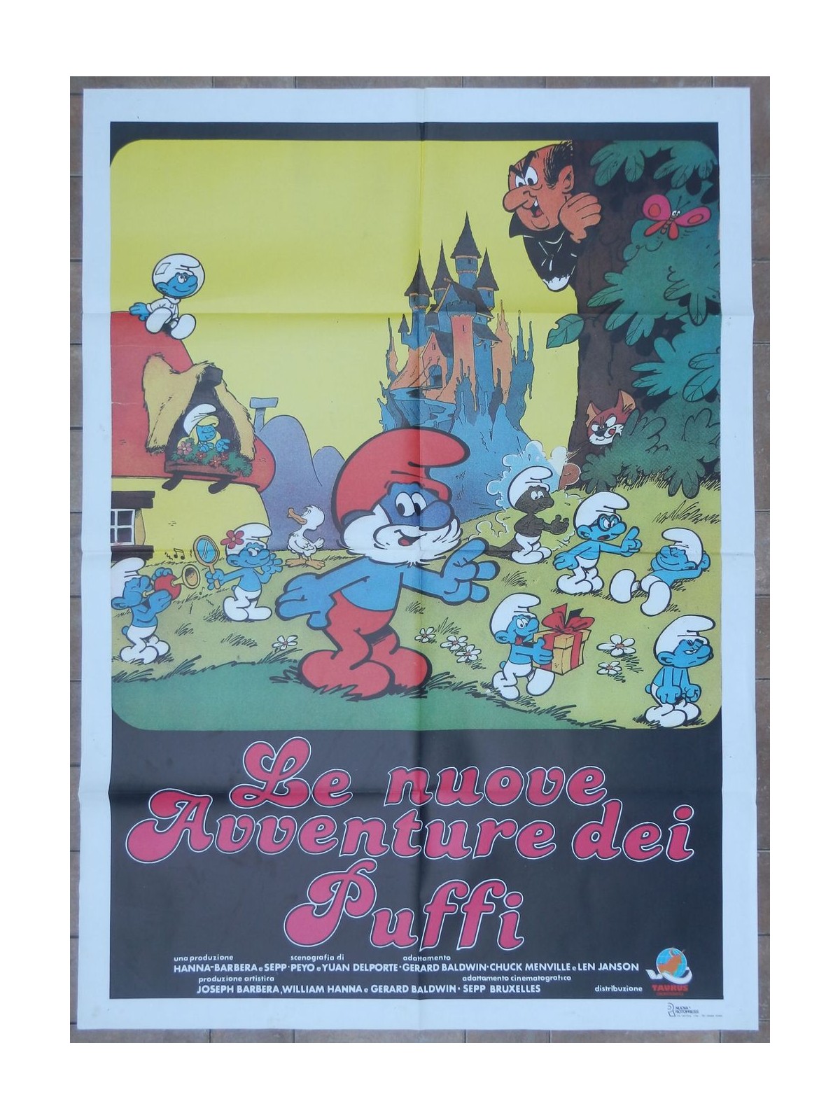 THE NEW ADVENTURES OF THE SMURFS Original Movie Poster 2F a