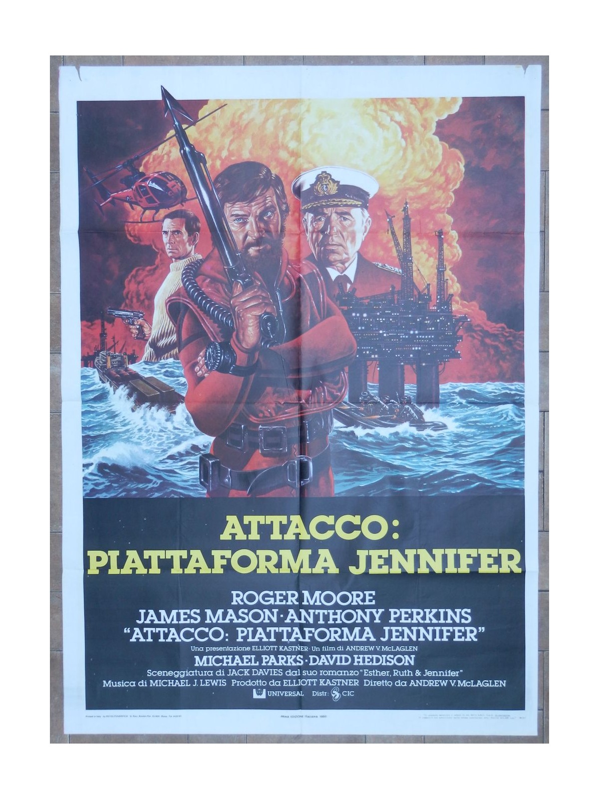 ATTACCO: PIATTAFORMA JENNIFER Manifesto cinematografico originale 2F