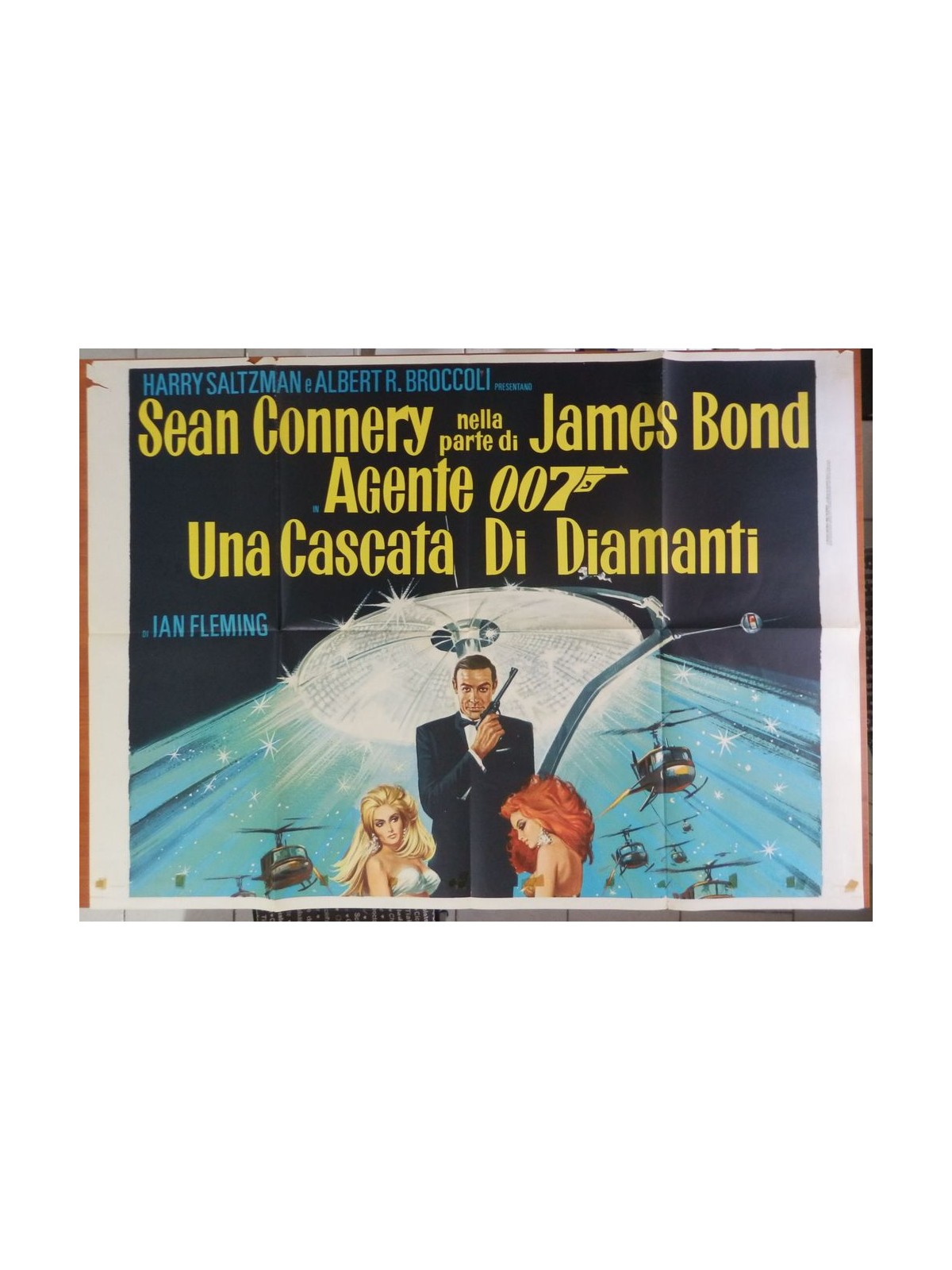 AGENTE 007 UNA CASCATA DI DIAMANTI Manifesto cinematografico originale