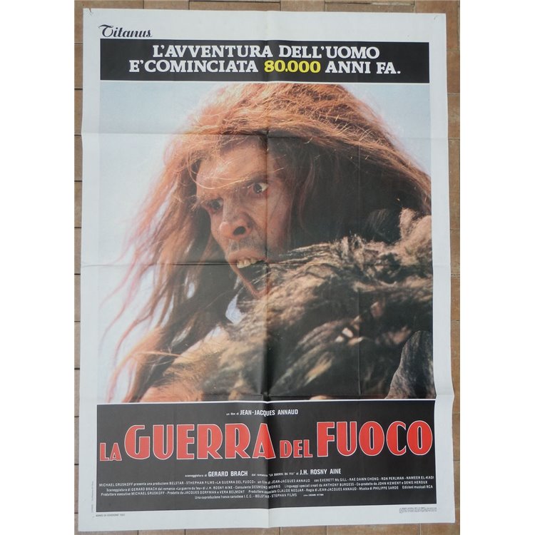 LA GUERRA DEL FUOCO Manifesto cinematografico originale 2F