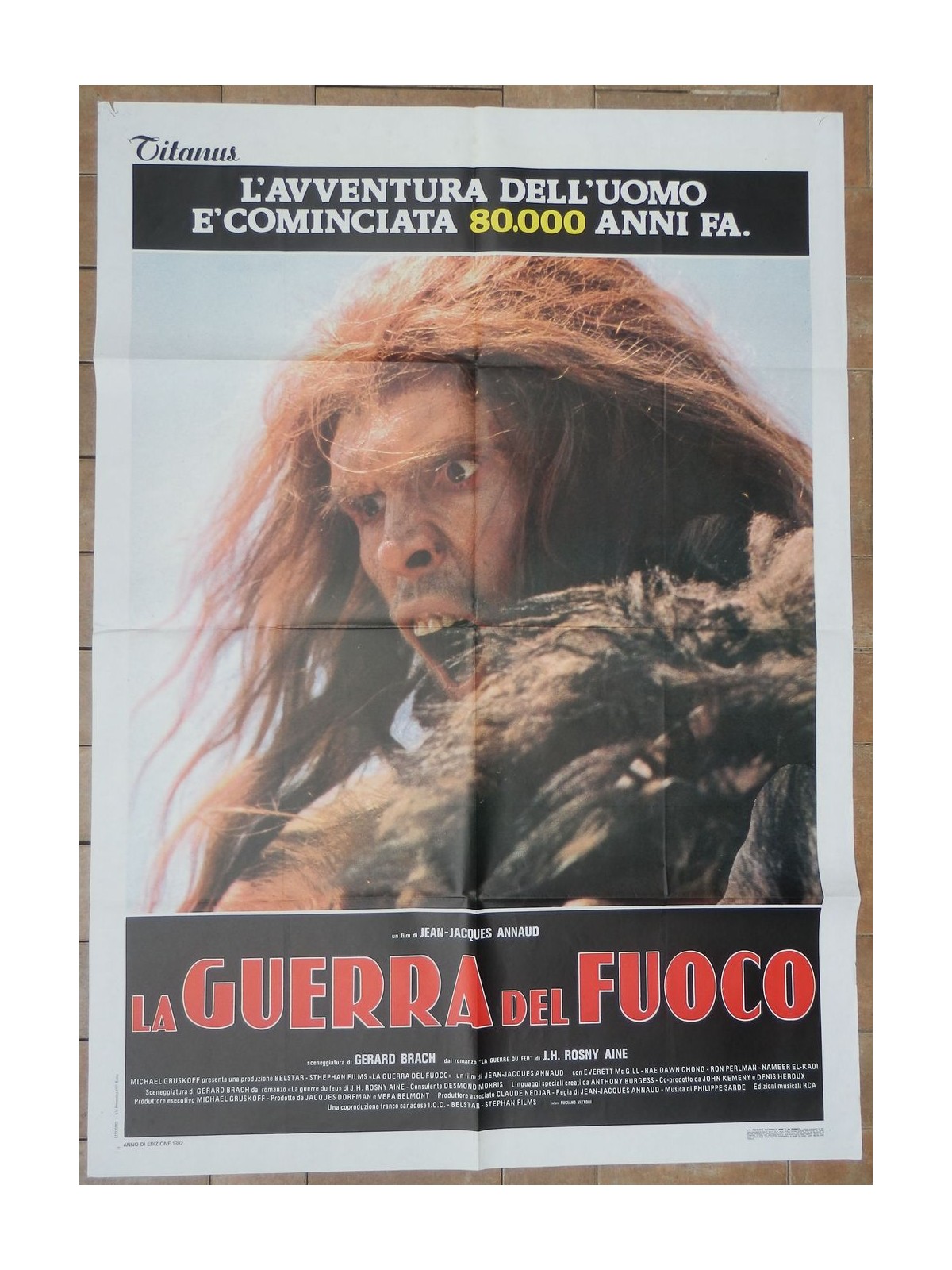 LA GUERRA DEL FUOCO Manifesto cinematografico originale 2F