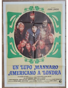 UN LUPO MANNARO AMERICANO A LONDRA Manifesto cinematografico originale 2F