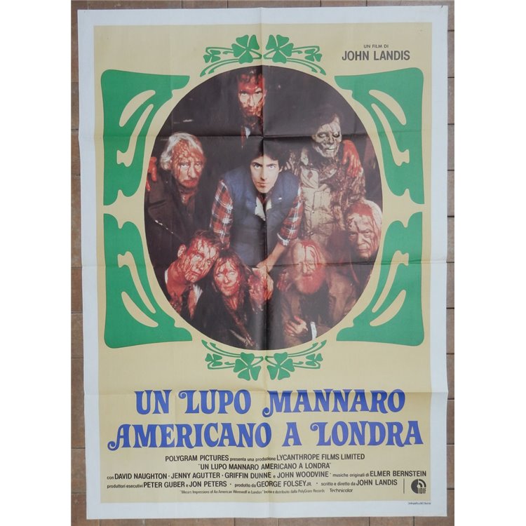 UN LUPO MANNARO AMERICANO A LONDRA Manifesto cinematografico originale 2F