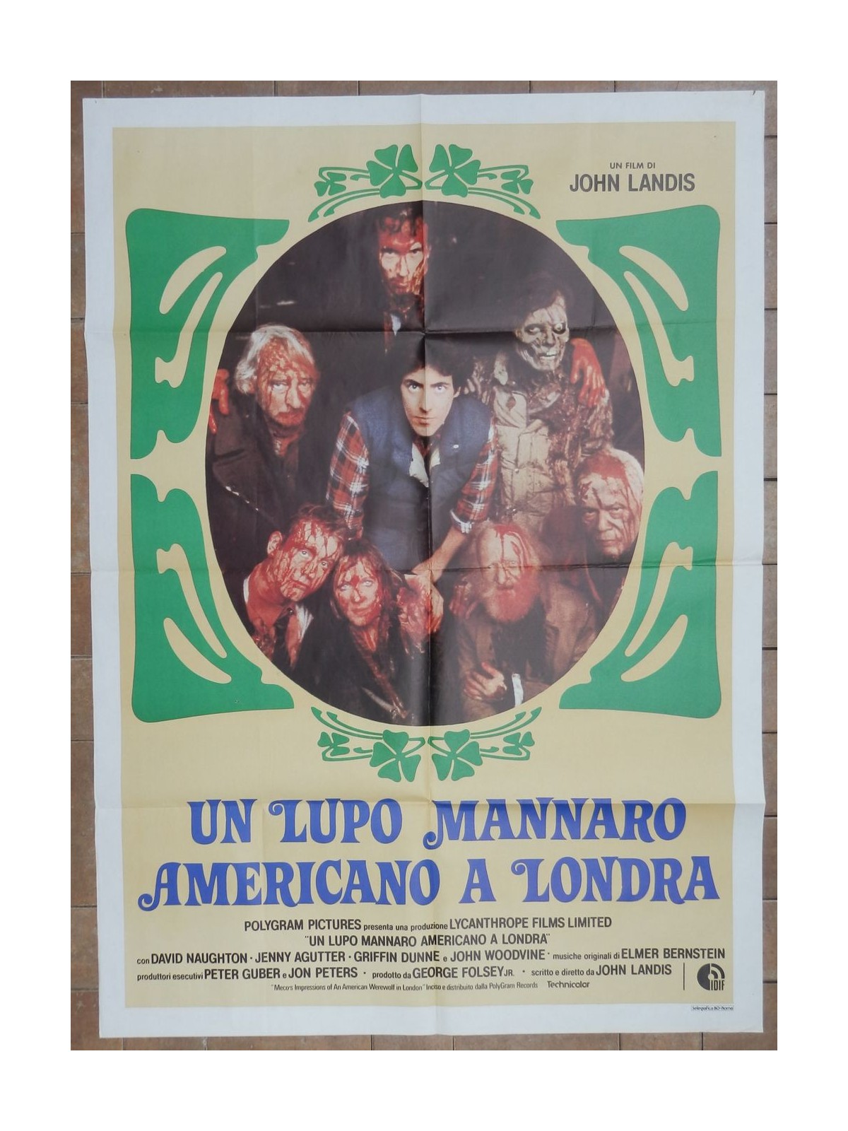 AN AMERICAN WEREWOLF IN LONDON Original Film Poster 2F