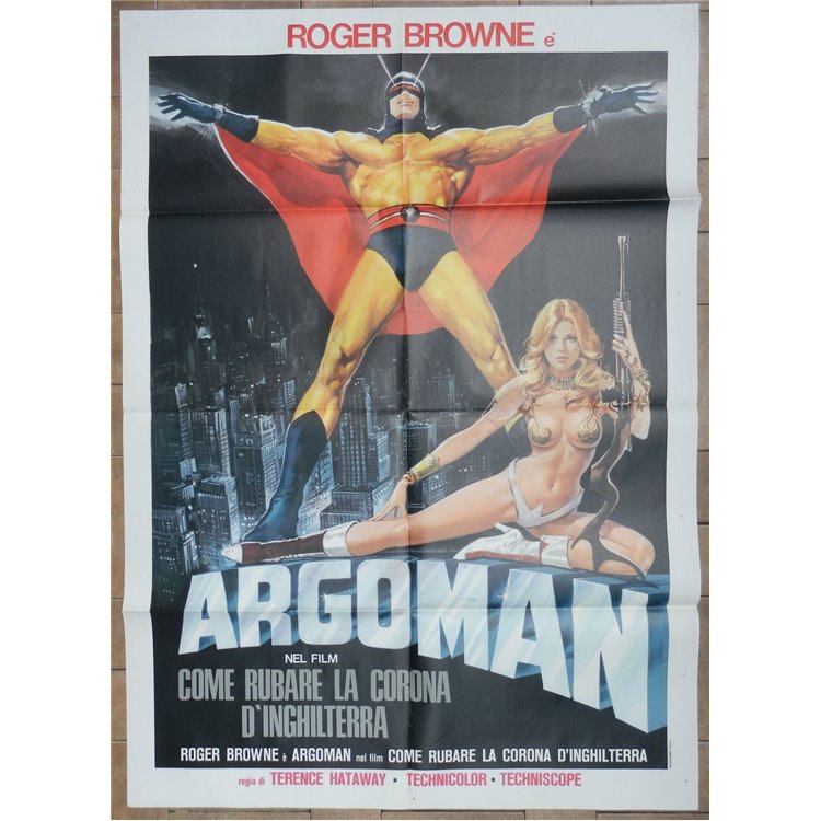 ARGOMAN COME RUBARE LA CORONA D'INGHILTERRA Manifesto cinematografico originale 2F