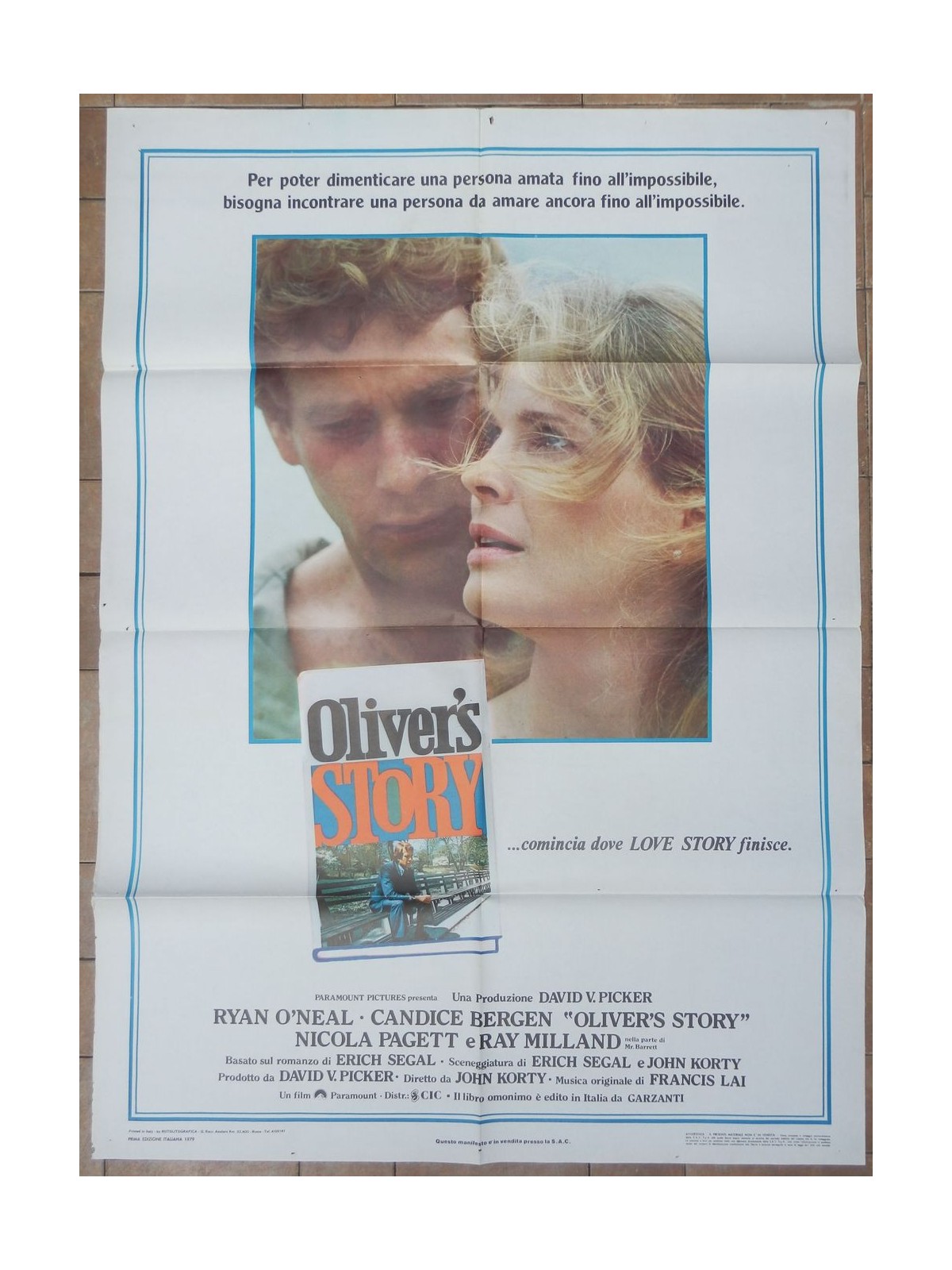 OLIVER'S STORY Manifesto cinematografico originale 2F