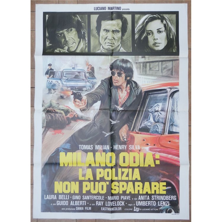 MILAN HATES: POLICE CAN'T SHOOT Original 2F Movie Poster