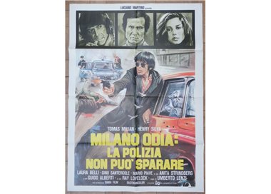 MILAN HATES: POLICE CAN'T SHOOT Original 2F Movie Poster