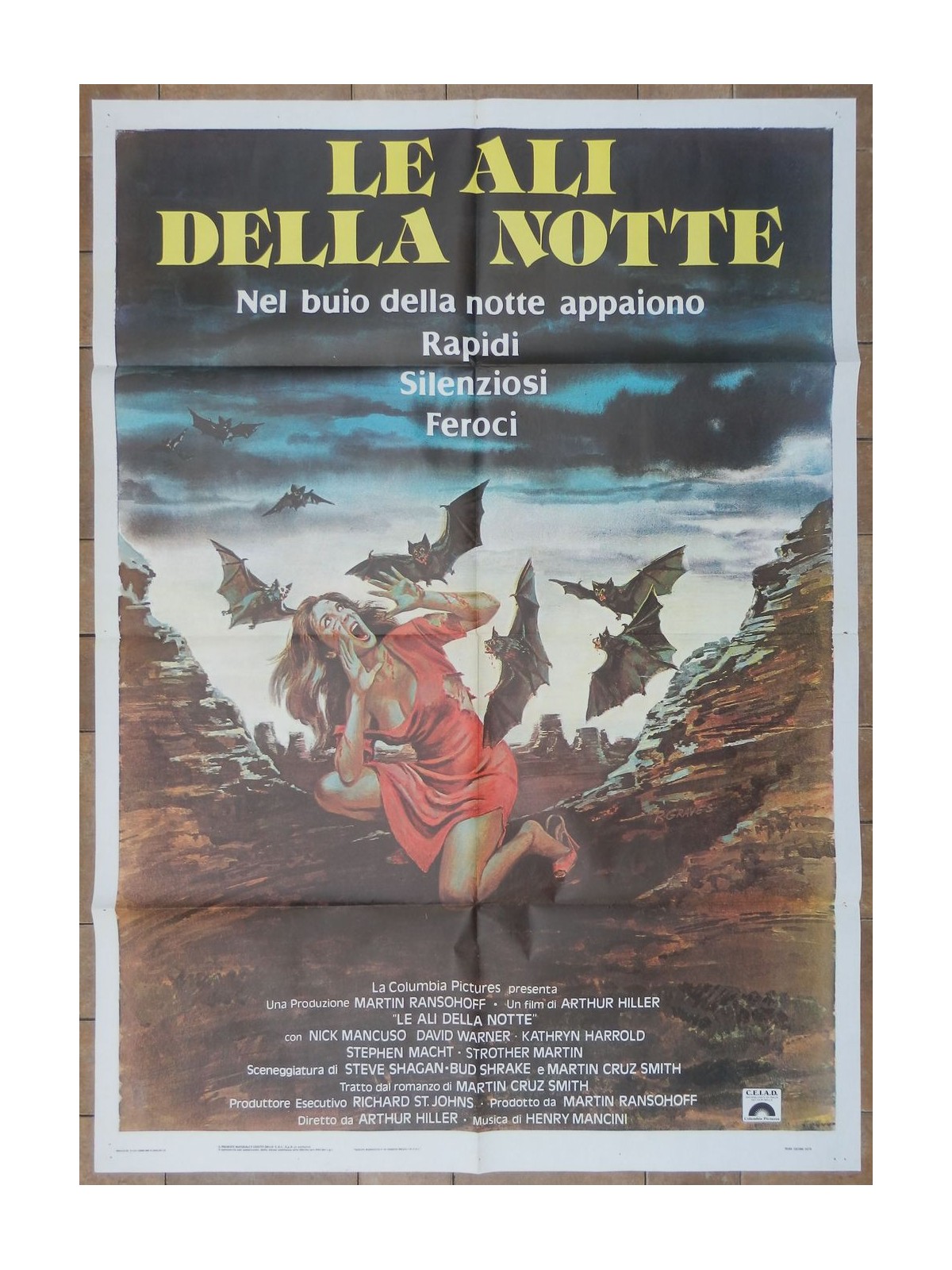 THE WINGS OF THE NIGHT Original Movie Poster 2F