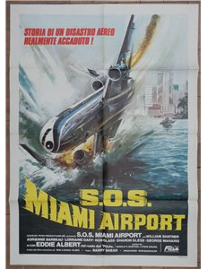 S.O.S. MIAMI AIRPORT Manifesto cinematografico originale 2F