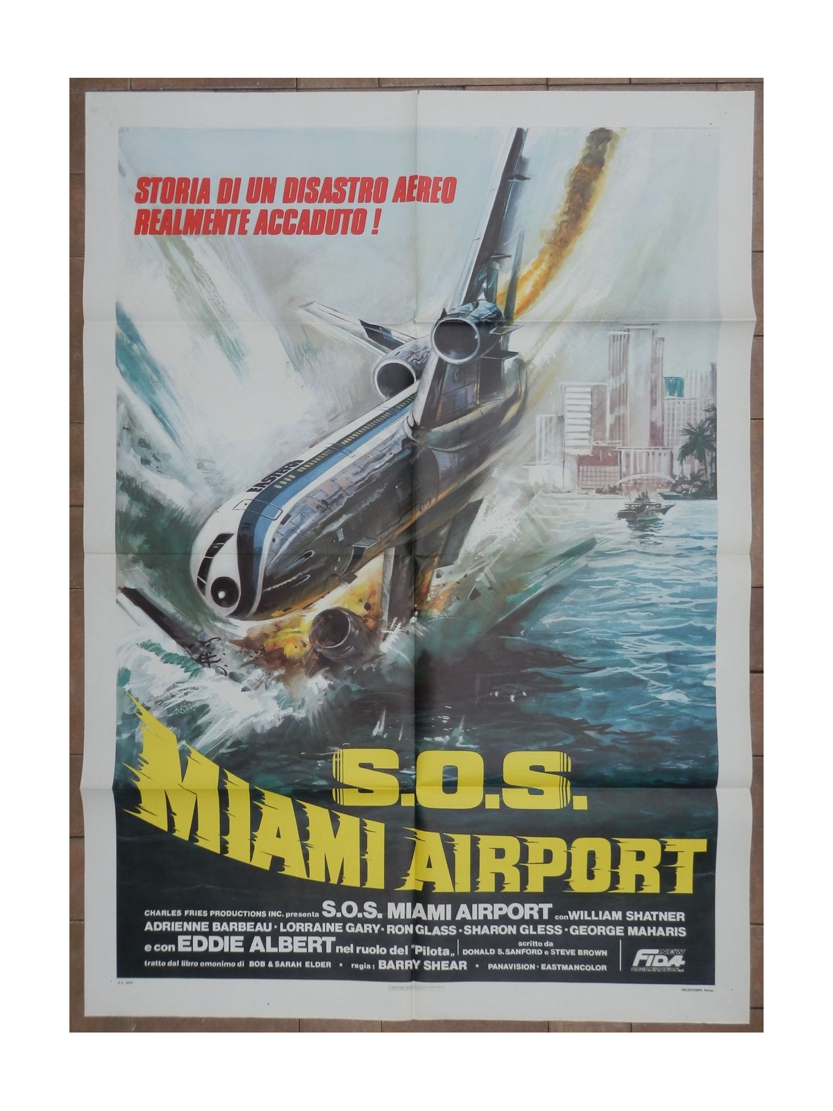 S.O.S. MIAMI AIRPORT Manifesto cinematografico originale 2F