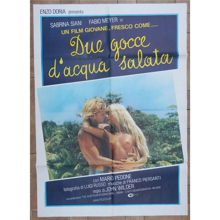 DUE GOCCE D'ACQUA SALATA Manifesto cinematografico originale 2F