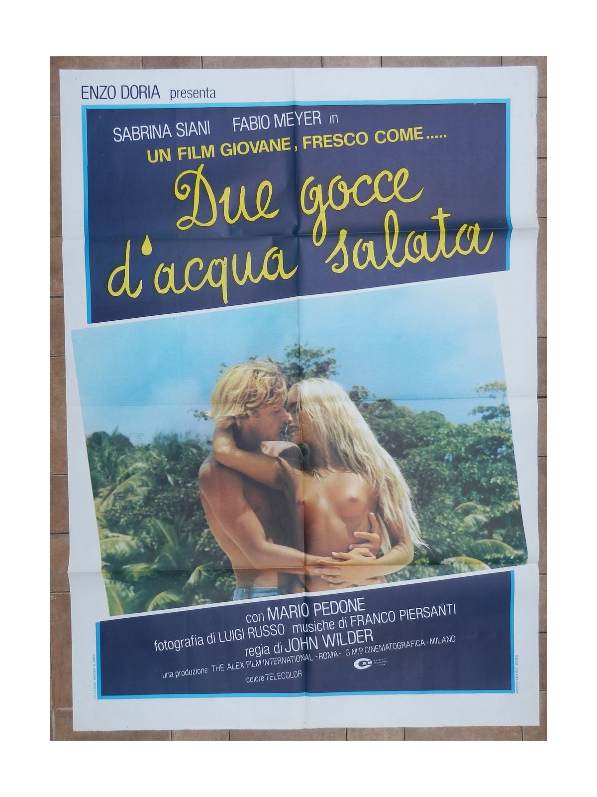 DUE GOCCE D'ACQUA SALATA Manifesto cinematografico originale 2F