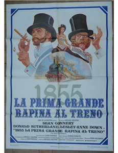 1855 THE FIRST GREAT TRAIN ROBBERY Original movie poster 2F
