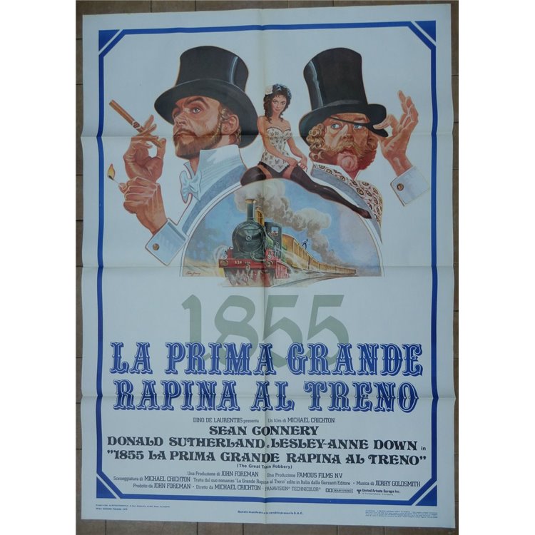 1855 THE FIRST GREAT TRAIN ROBBERY Original movie poster 2F