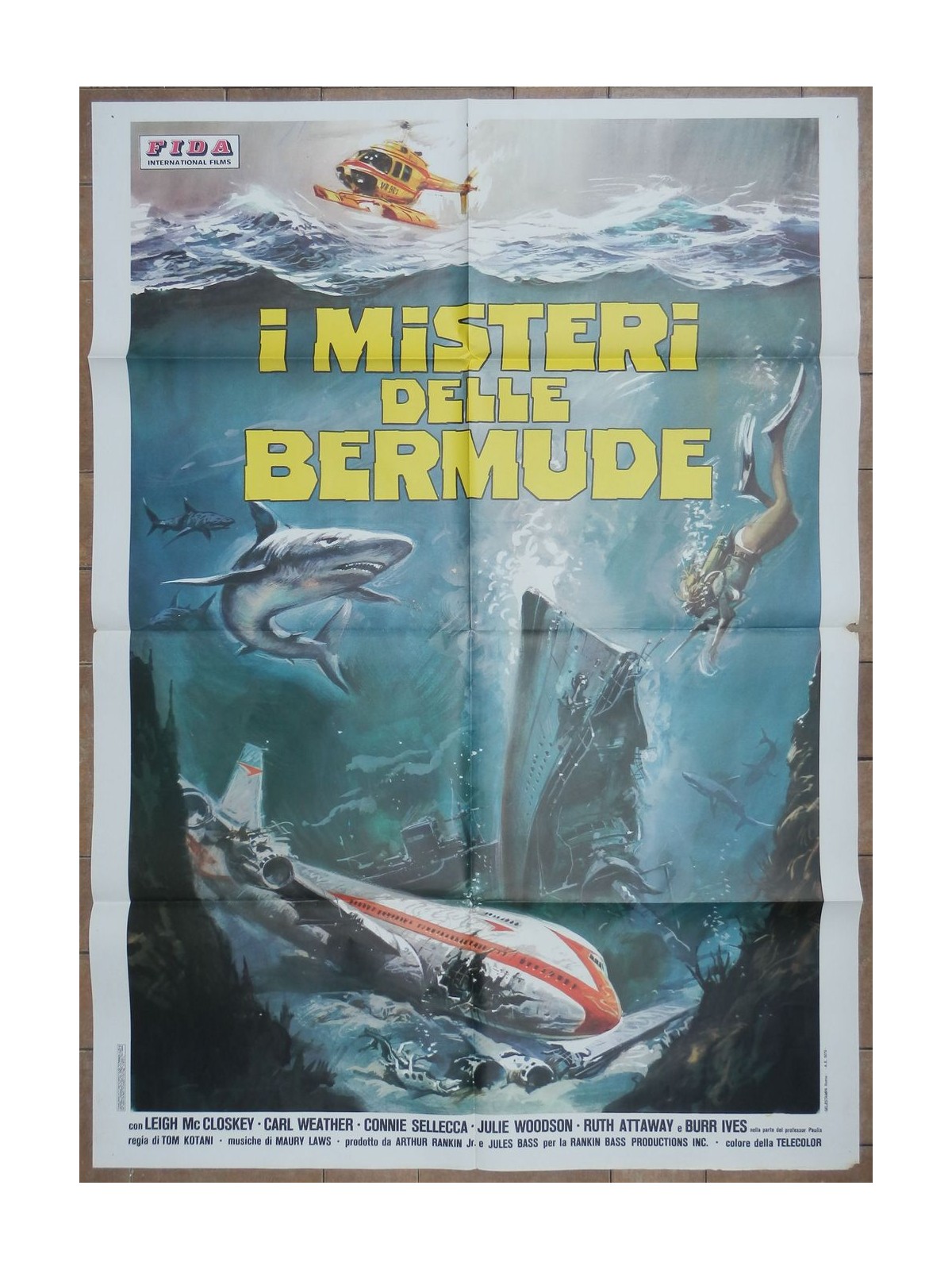 I MISTERI DELLE BERMUDE Manifesto cinematografico originale 2F