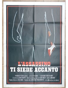 L'ASSASSINO TI SIEDE ACCANTO Manifesto cinematografico originale 2F